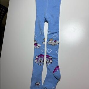 Blue Cloud Patterned Tights girls Tights blue 4-5 y.o